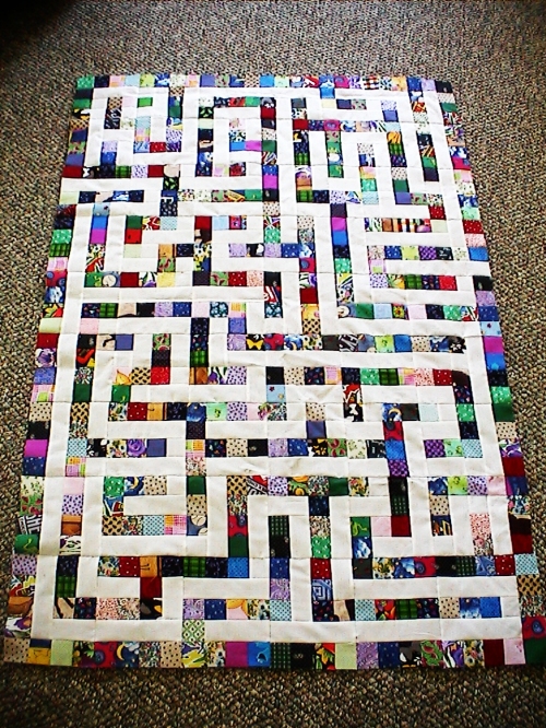 maze quilt top
